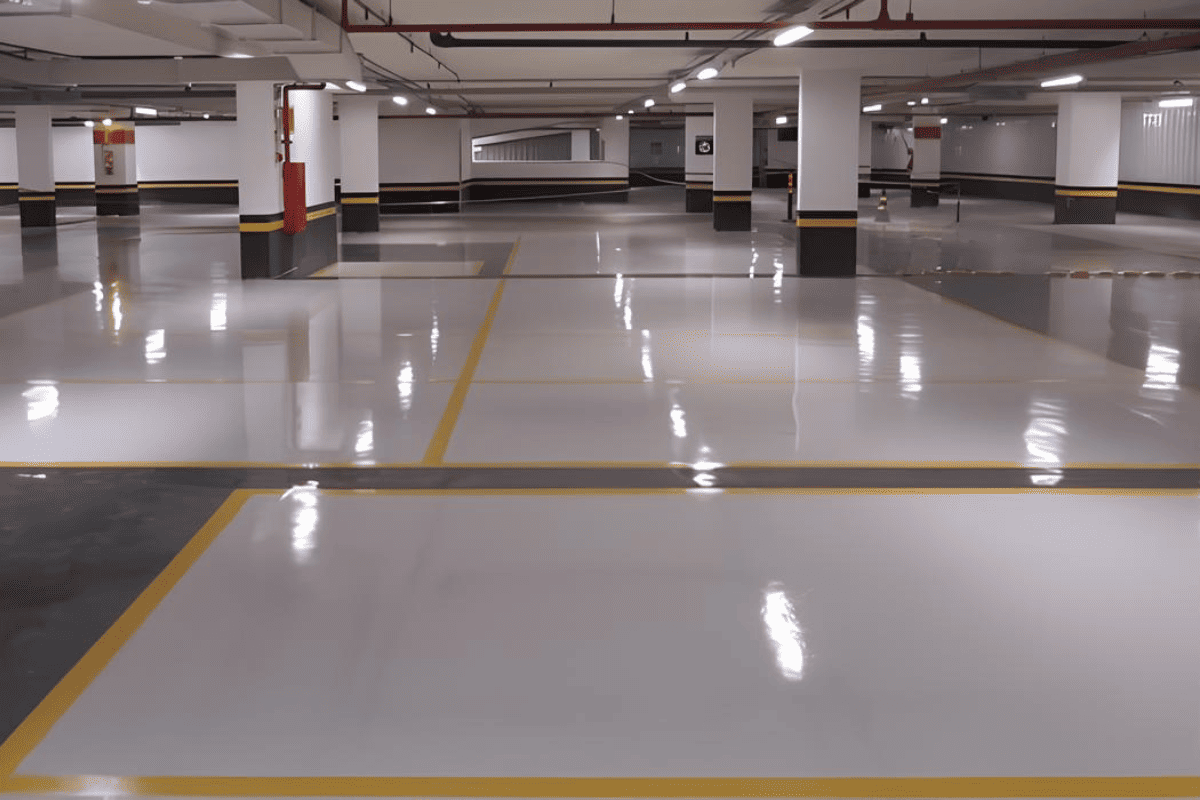 Garagem com revestimento epóxi